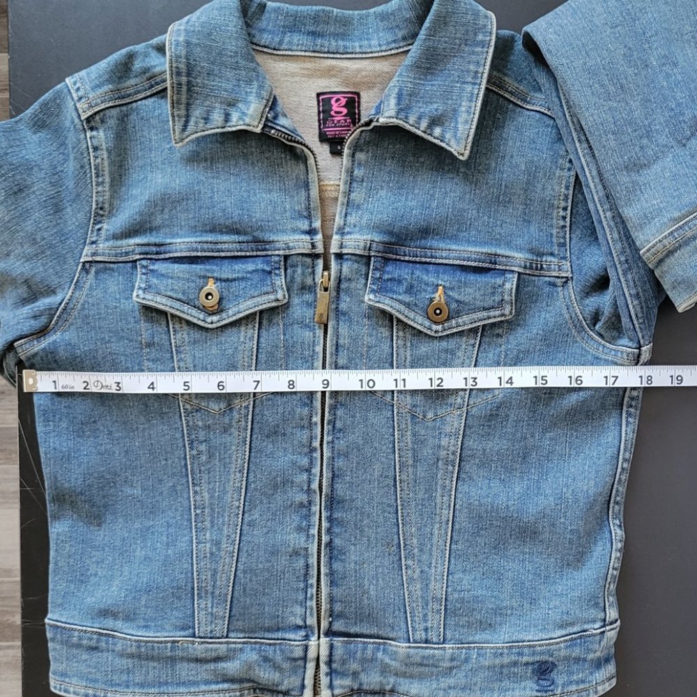 Women’s Jean Jacket. S, Gear for Sports. Day of the Dead vintage, unique.  EUC - Picture 7 of 8